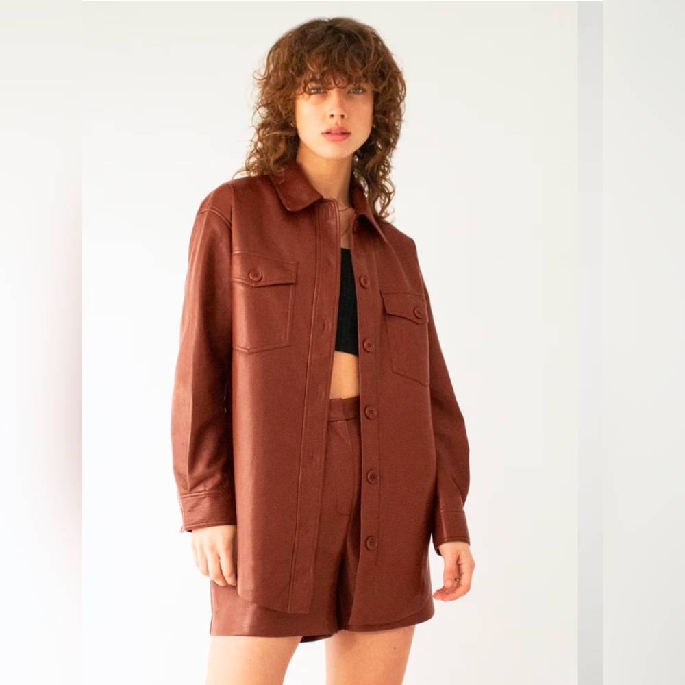 Aritzia/Wilfred Ganna Brown Jacket Sz S